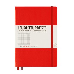 CAIET A5 AR COP. RIGIDA ROSU LEUCHTTURM