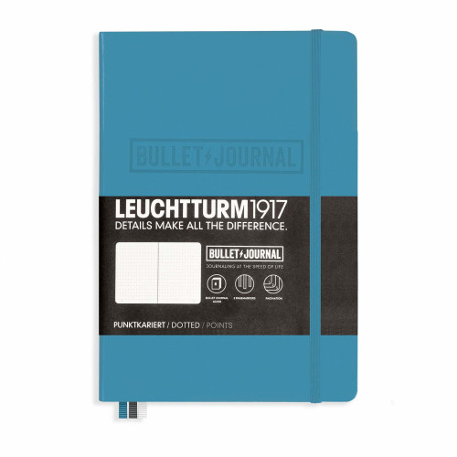 CAIET A5 BULLET JOURNAL COP RIGIDA ALBASTRU NORDIC LEUCHTTURM