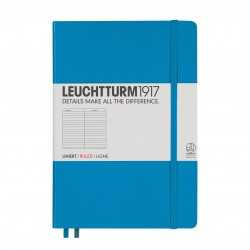 CAIET A5 DR COP. RIGIDA ALBASTRU AZUR LEUCHTTURM