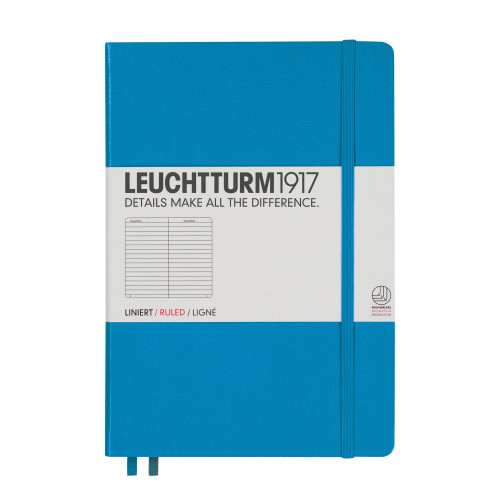 CAIET A5 DR COP. RIGIDA ALBASTRU AZUR LEUCHTTURM