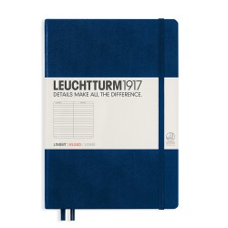 CAIET A5 DR COP. RIGIDA ALBASTRU NAVY LEUCHTTURM