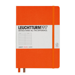 CAIET A5 DR COP. RIGIDA PORTOCALIU LEUCHTTURM