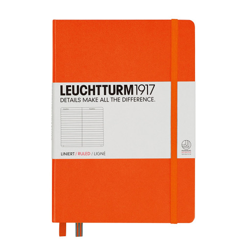 CAIET A5 DR COP. RIGIDA PORTOCALIU LEUCHTTURM
