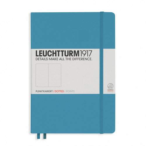 CAIET A5 PUNCTAT COP. RIGIDA ALBASTRU NORDIC LEUCHTTURM