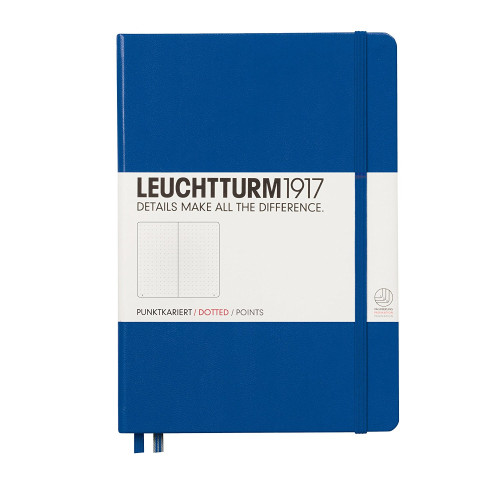 CAIET A5 PUNCTAT COP. RIGIDA ALBASTRU ROYAL LEUCHTTURM