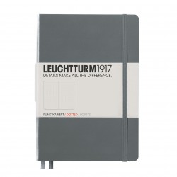 CAIET A5 PUNCTAT COP. RIGIDA ANTRACIT LEUCHTTURM