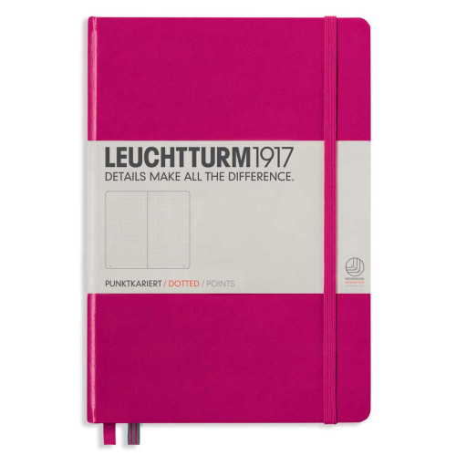CAIET A5 PUNCTAT COP. RIGIDA MAGENTA LEUCHTTURM