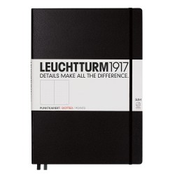 CAIET A5 PUNCTAT COP. RIGIDA NEGRU LEUCHTTURM