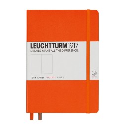 CAIET A5 PUNCTAT COP. RIGIDA PORTOCALIU LEUCHTTURM