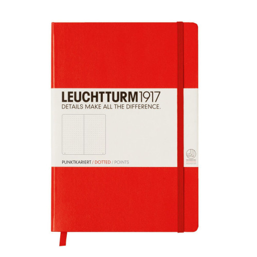 CAIET A5 PUNCTAT COP. RIGIDA ROSU LEUCHTTURM