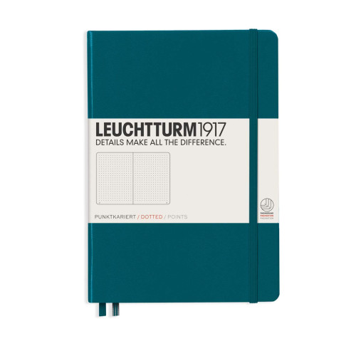 CAIET A5 PUNCTAT COP. RIGIDA VERDE PACIFIC LEUCHTTURM