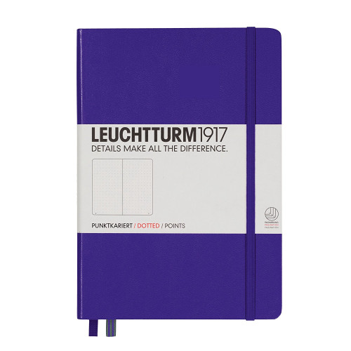 CAIET A5 PUNCTAT COP. RIGIDA VIOLET LEUCHTTURM