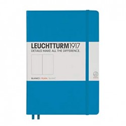 CAIET A5 VELIN COP. RIGIDA ALBASTRU AZUR LEUCHTTURM
