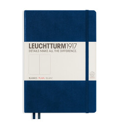 CAIET A5 VELIN COP. RIGIDA ALBASTRU NAVY LEUCHTTURM