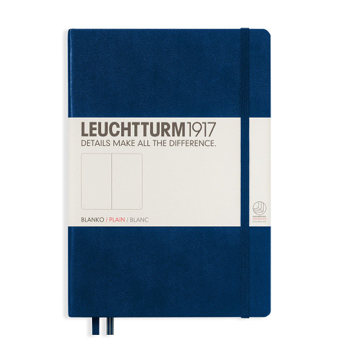 CAIET A5 VELIN COP. RIGIDA ALBASTRU NAVY LEUCHTTURM