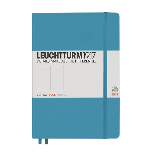 CAIET A5 VELIN COP. RIGIDA ALBASTRU NORDIC LEUCHTTURM