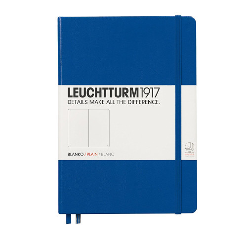 CAIET A5 VELIN COP. RIGIDA ALBASTRU ROYAL LEUCHTTURM