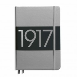 CAIET A5 VELIN COP. RIGIDA ARGINTIU LEUCHTTURM