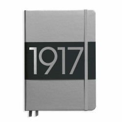 CAIET A5 VELIN COP. RIGIDA ARGINTIU LEUCHTTURM