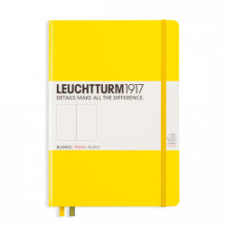 CAIET A5 VELIN COP. RIGIDA GALBEN LEUCHTTURM