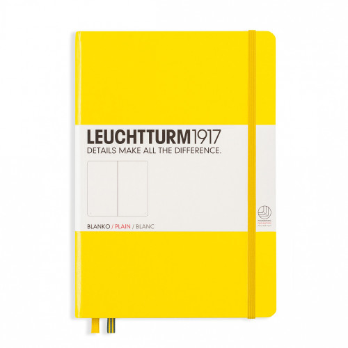 CAIET A5 VELIN COP. RIGIDA GALBEN LEUCHTTURM