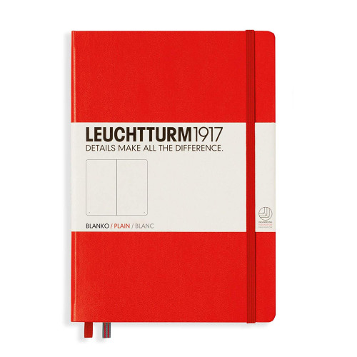 CAIET A5 VELIN COP. RIGIDA ROSU LEUCHTTURM