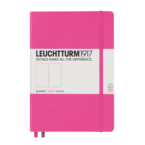 CAIET A5 VELIN COP. RIGIDA ROZ LEUCHTTURM