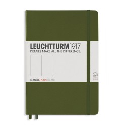 CAIET A5 VELIN COP. RIGIDA VERDE ARMY LEUCHTTURM