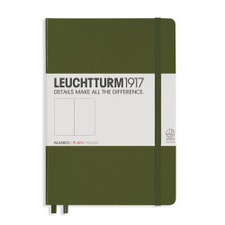 CAIET A5 VELIN COP. RIGIDA VERDE ARMY LEUCHTTURM