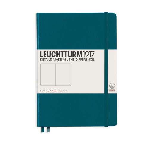 CAIET A5 VELIN COP. RIGIDA VERDE PACIFIC LEUCHTTURM