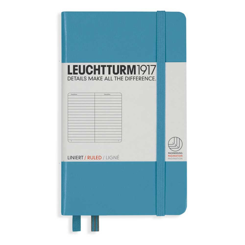 CAIET A6 DR COP. RIGIDA ALBASTRU NORDIC LEUCHTTURM