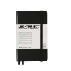 CAIET A6 DR COP. RIGIDA NEGRU LEUCHTTURM