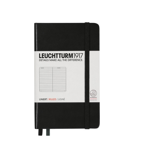 CAIET A6 DR COP. RIGIDA NEGRU LEUCHTTURM