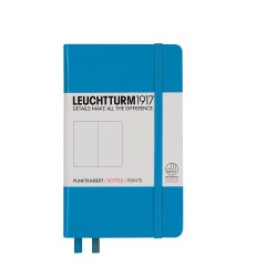 CAIET A6 PUNCTAT COP. RIGIDA ALBASTRU AZUR LEUCHTTURM