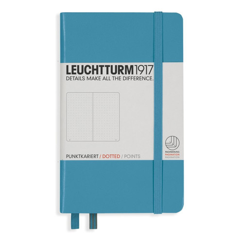 CAIET A6 PUNCTAT COP. RIGIDA ALBASTRU NORDIC LEUCHTTURM
