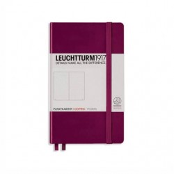 CAIET A6 PUNCTAT COP. RIGIDA BORDEAUX LEUCHTTURM