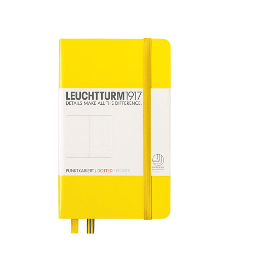CAIET A6 PUNCTAT COP. RIGIDA GALBEN LEUCHTTURM