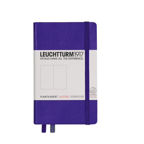 CAIET A6 PUNCTAT COP. RIGIDA VIOLET LEUCHTTURM