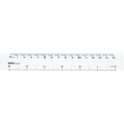 RIGLA 15CM TRANSPARENTA DELI