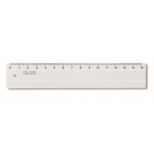 RIGLA 15CM TRANSPARENTA KOH-I-NOOR