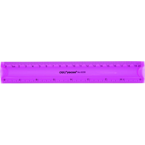 RIGLA 20CM FLEXIBILA COLOR DELI