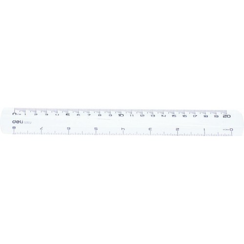 RIGLA 20CM TRANSPARENTA DELI