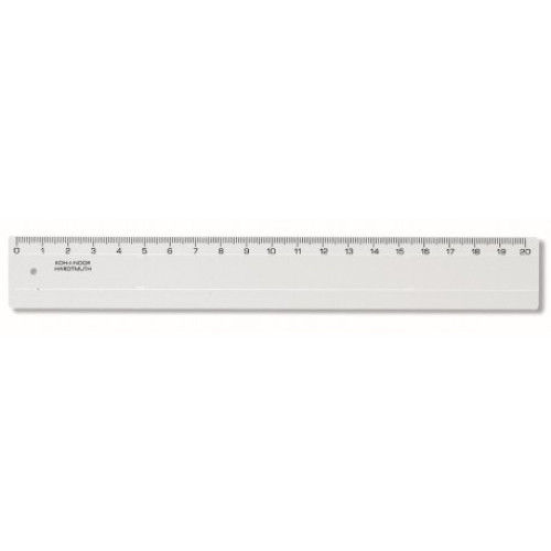 RIGLA 20CM TRANSPARENTA KOH-I-NOOR