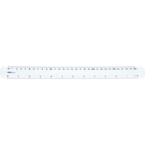 RIGLA 30 CM TRANSPARENTA DELI