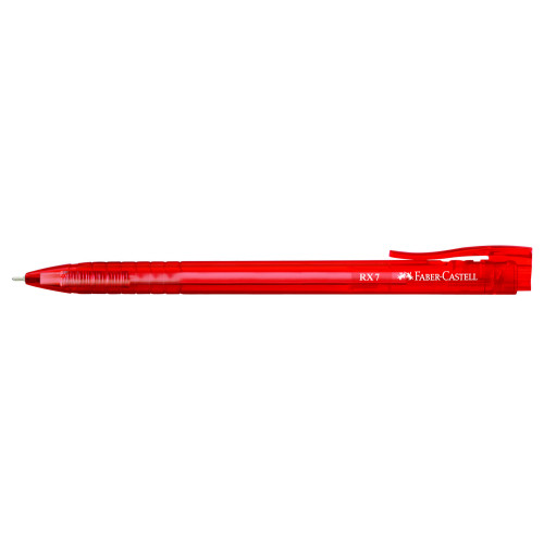 ROLLER 0.7MM SEMI-GEL CU MECANISM ROSU RX7 FABER-CASTELL