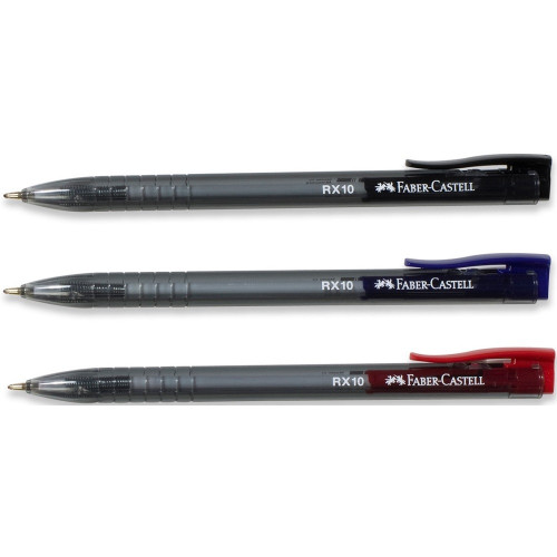 ROLLER 1.0MM SEMI-GEL CU MECANISM NEGRU RX10 FABER-CASTELL