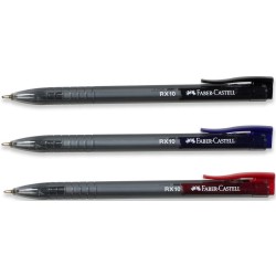 ROLLER 1.0MM SEMI-GEL CU MECANISM ROSU RX10 FABER-CASTELL