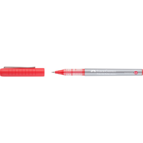 ROLLER FREE INK 0.5MM ROSU FABER-CASTELL