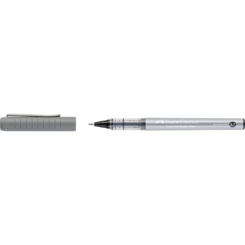 ROLLER FREE INK 0.7MM NEGRU FABER-CASTELL