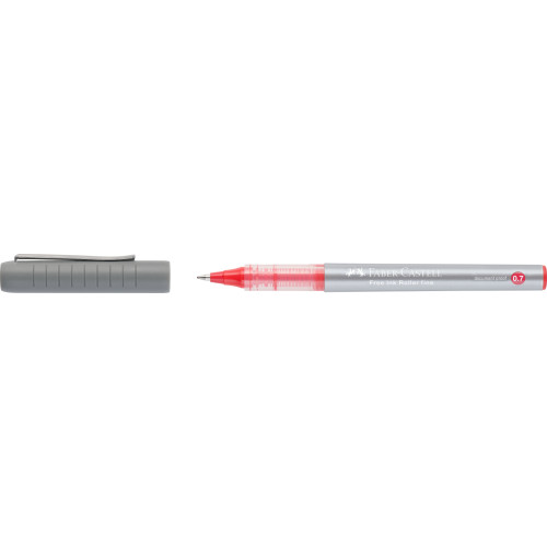 ROLLER FREE INK 0.7MM ROSU FABER-CASTELL